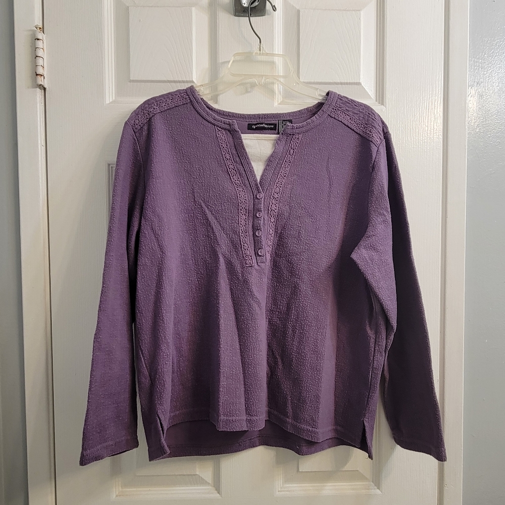 2 for $13 tops (with faux undershirt detailing)